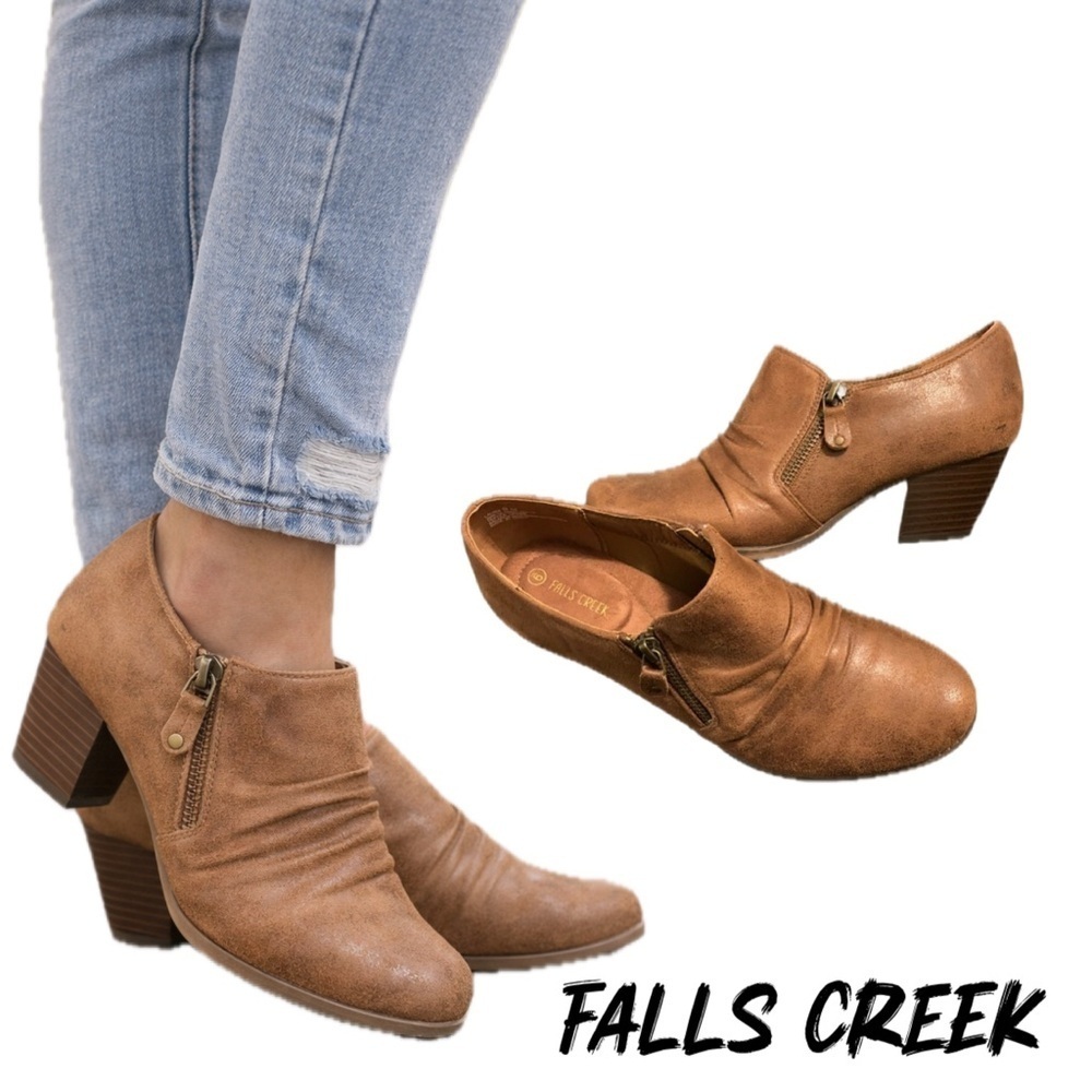 Falls creek “Laura” brown ankle boots